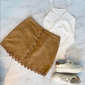 ° Brown Suede Skirt °